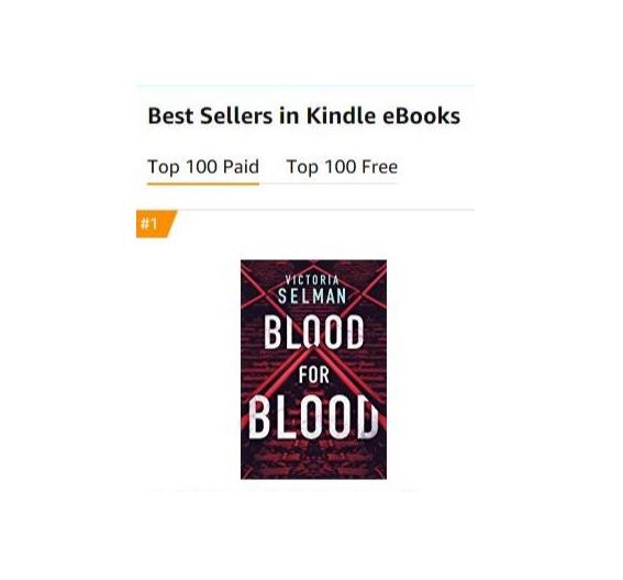 BLOOD FOR BLOOD is #1 on Kindle!